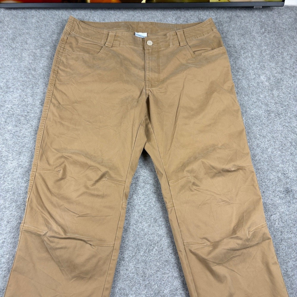 Columbia Pants Mens 38x30 Brown Regular Fit Outdoor Hiking Utility Casual Cotton - Picture 3 of 14
